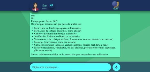 Chatbot está disponível para tirar as dúvidas dos eleitores sobre as eleições 2024